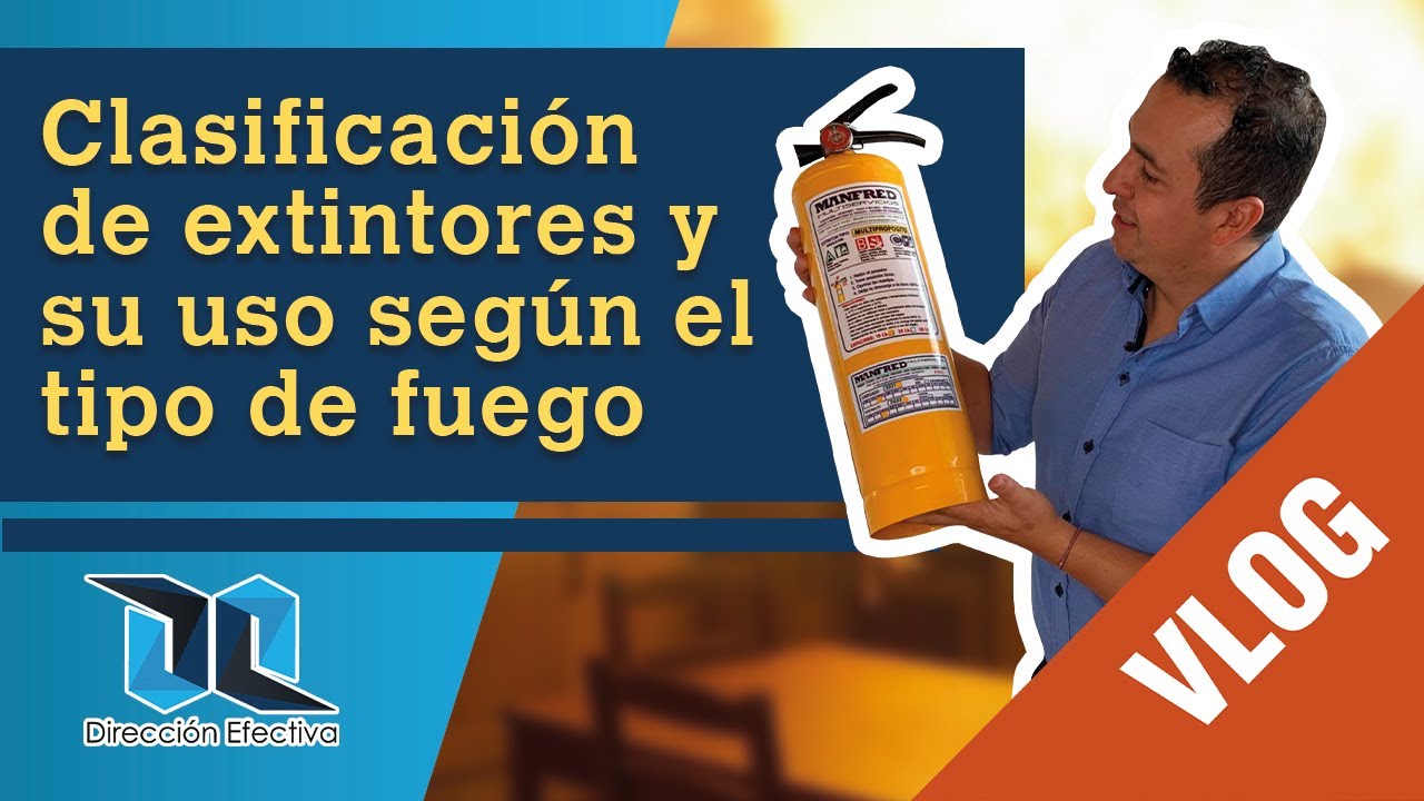 Clasificación de extintores según el tipo de fuego