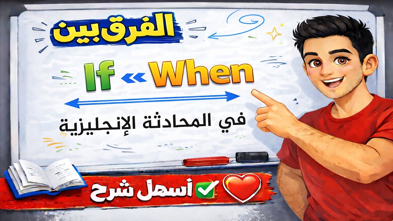الفرق بين If و When في المحادثة الانجليزية - أسهل شرح✅❤️