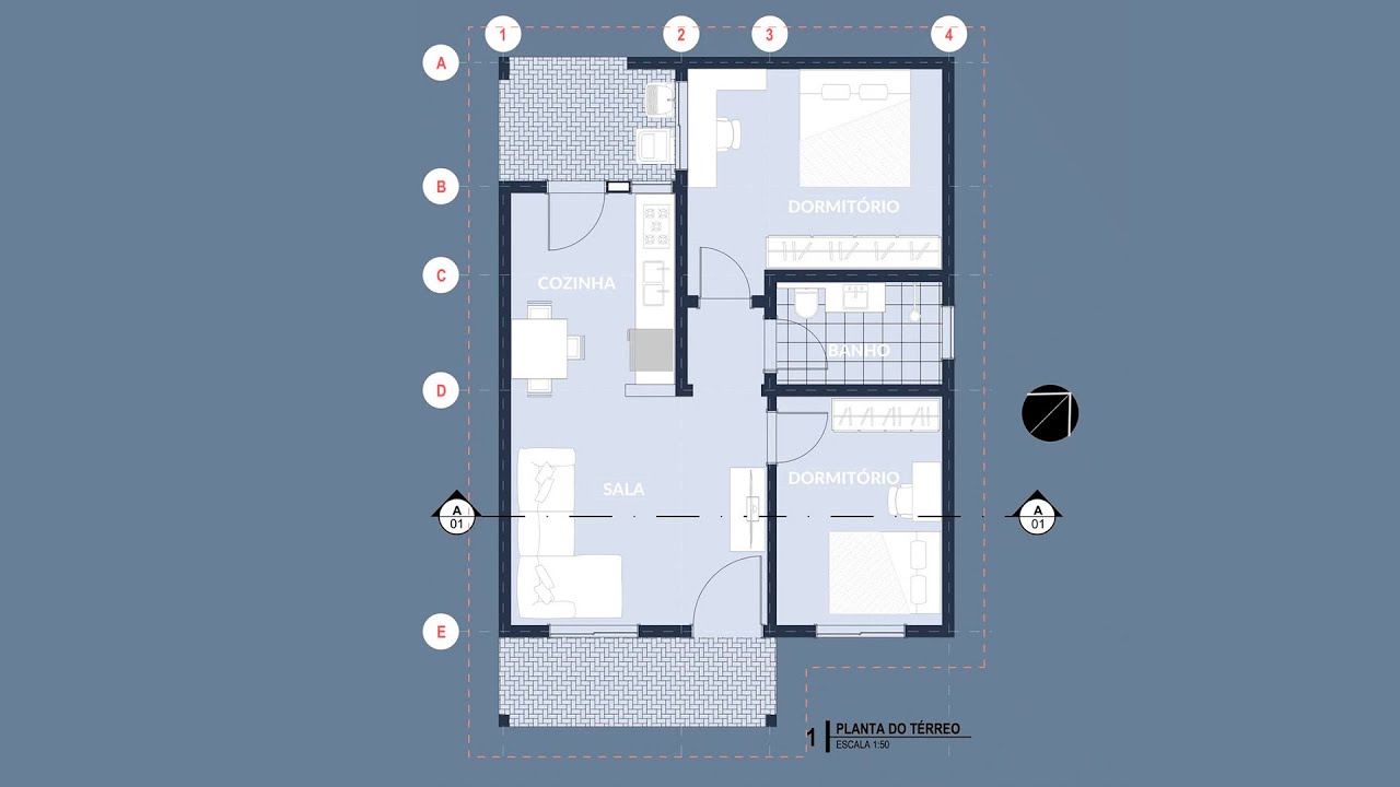 PLANTA BAIXA SKETCHUP ESTILO DIFERENTE I Template SketchUp