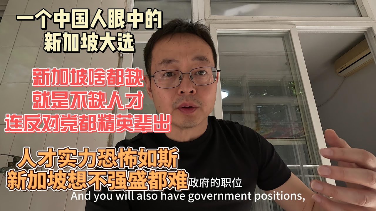 一个中国人眼中的新加坡大选 神仙打架|新加坡啥都缺 就是不缺人才 连反对党都精英辈出|人才实力恐怖如斯 新加坡想不强盛都难