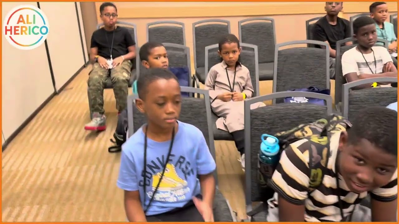 Br. Ali Herico with students at the Columbus OH Convention Center Part 1