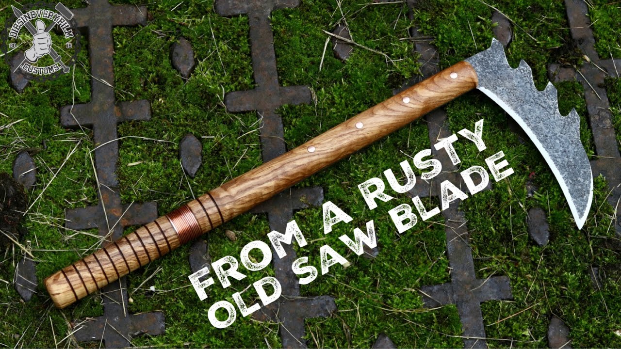 Kama From A Rusty Old Sawblade - Upcycle