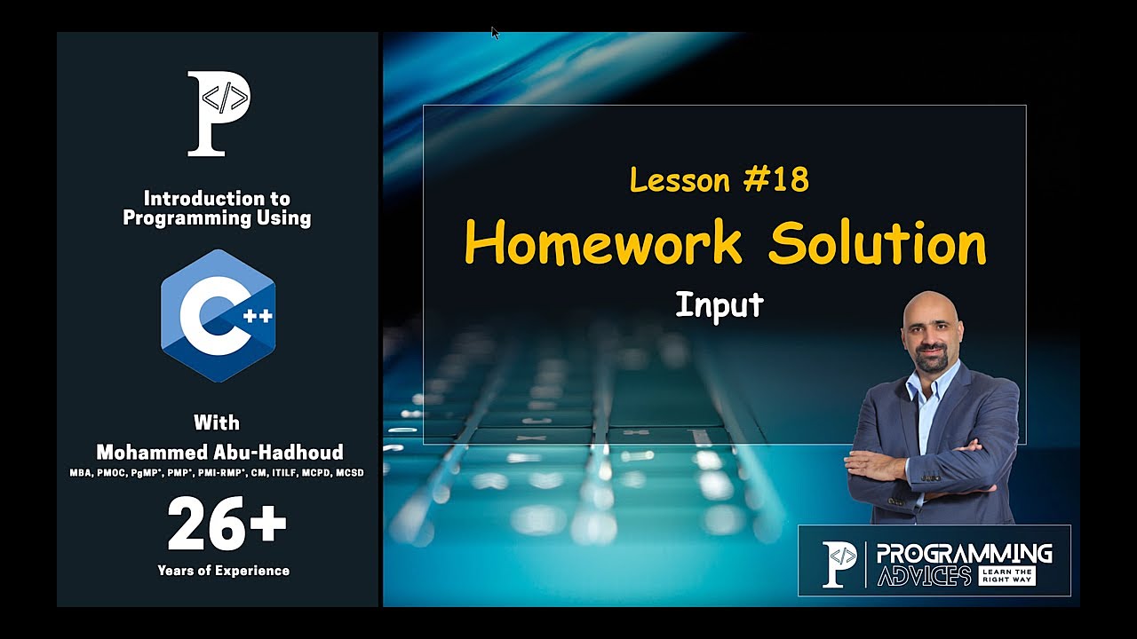 Lesson #18 Homework Solution