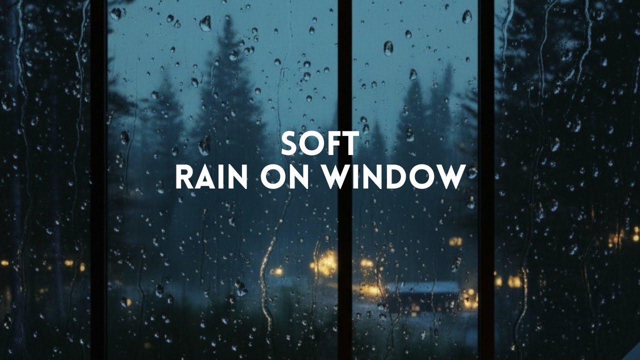 Soft Rain Sound On Window | Calm Rain | Deep Sleep | Rain Sound For Focus, Relaxing, Stress Relief🌧️