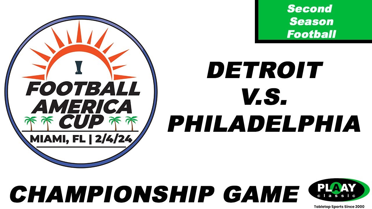 Football America Cup 1 - Detroit v. Philadelphia - Second Season by PLAAY Games