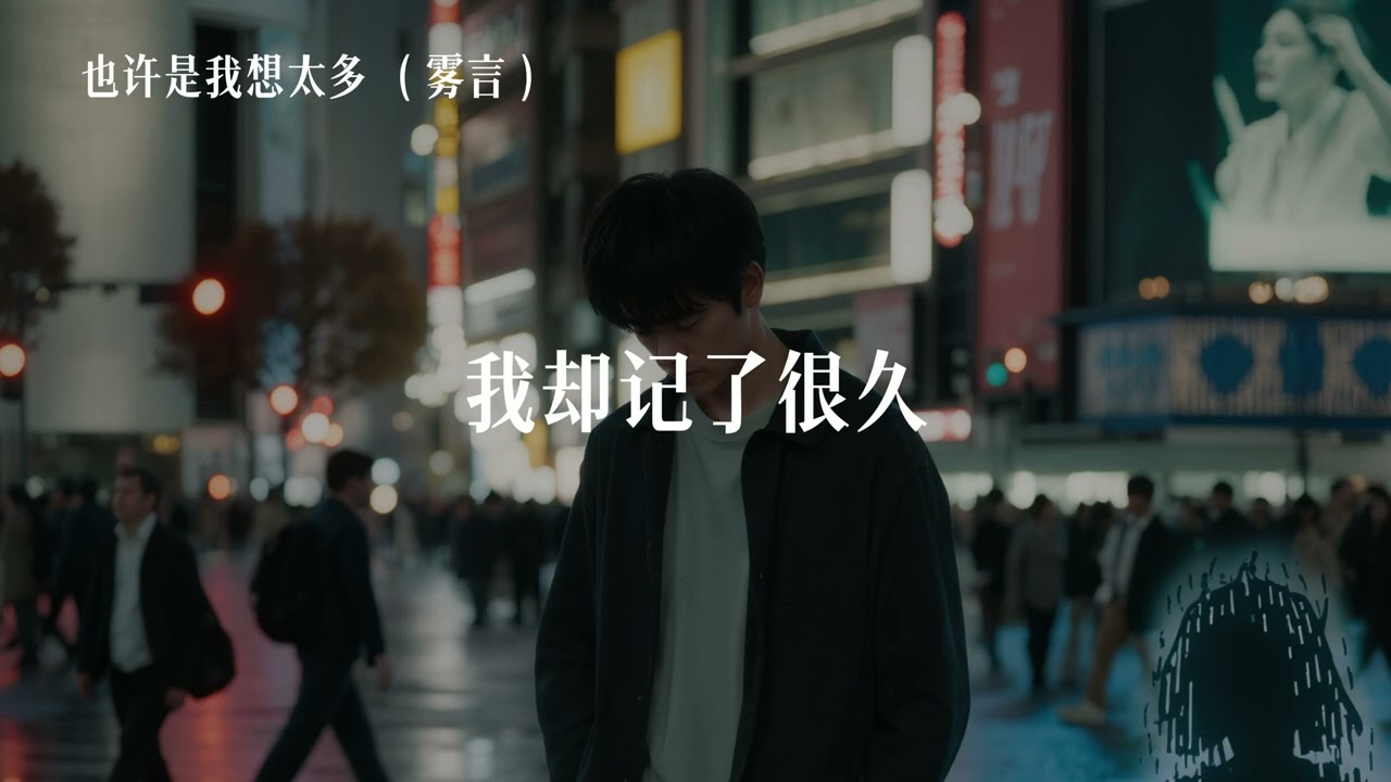 雾言 - 也许是我想太多 『也许是我想太多 把一点当成很多』【静态歌词 Lyrics】