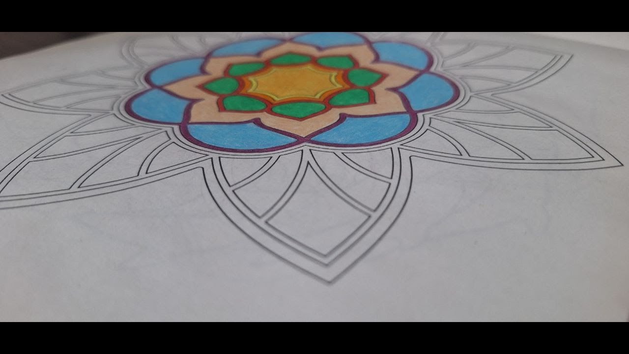 Relax and Color with Me | Mandala Art Therapy – Relax & Create/ stress relief  - #ARTINA #sketch