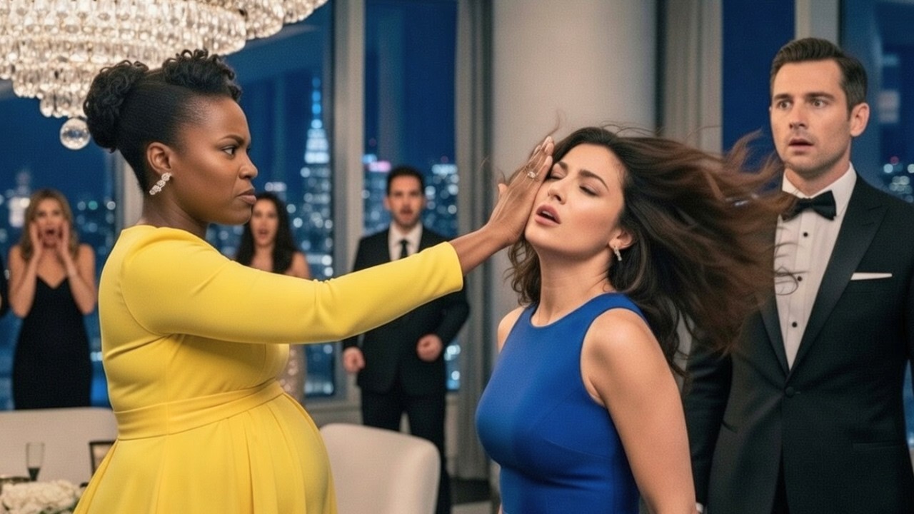 Everyone Feared the CEO’s Mistress — Until His Black Pregnant Wife Slapped Her Back