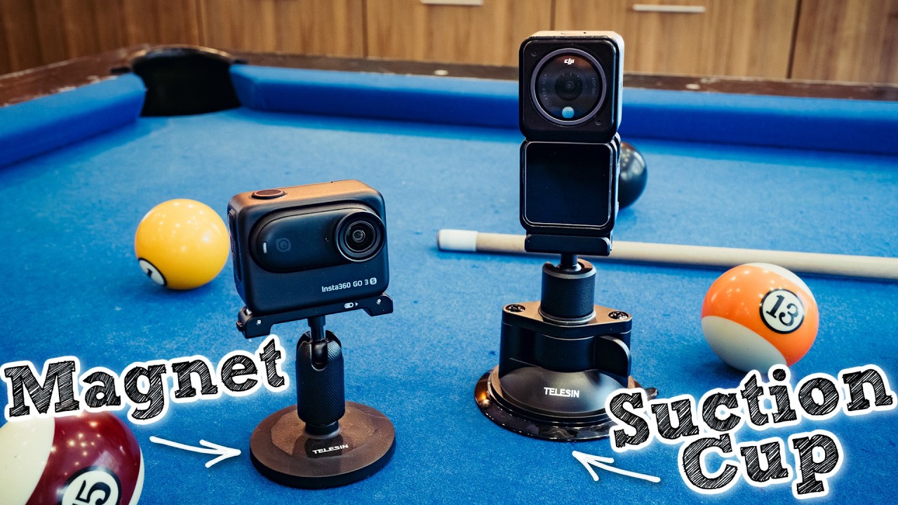 Mount Your Camera Anywhere // TELESIN Magnetic and Suction Cup Base Kit