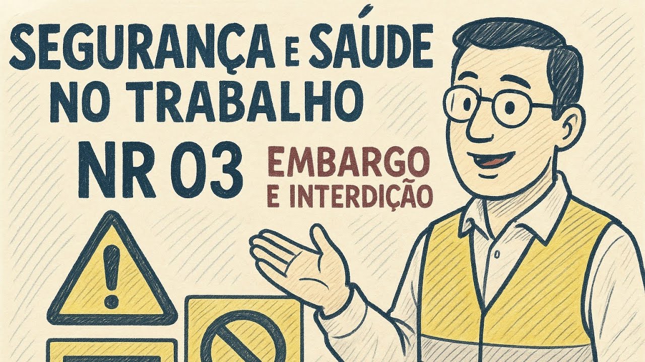 Aula 1| 💬 Embargo e Interdição: Quando o Trabalho Deve Parar? (NR 03 Comentada)