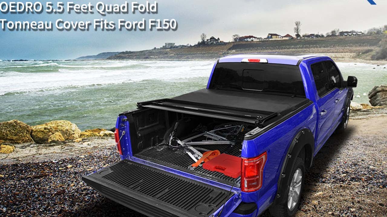 How To Install Tonneau Cover? | OEDRO Quad Fold Soft Bed Covers for 2009-2014 Ford F-150