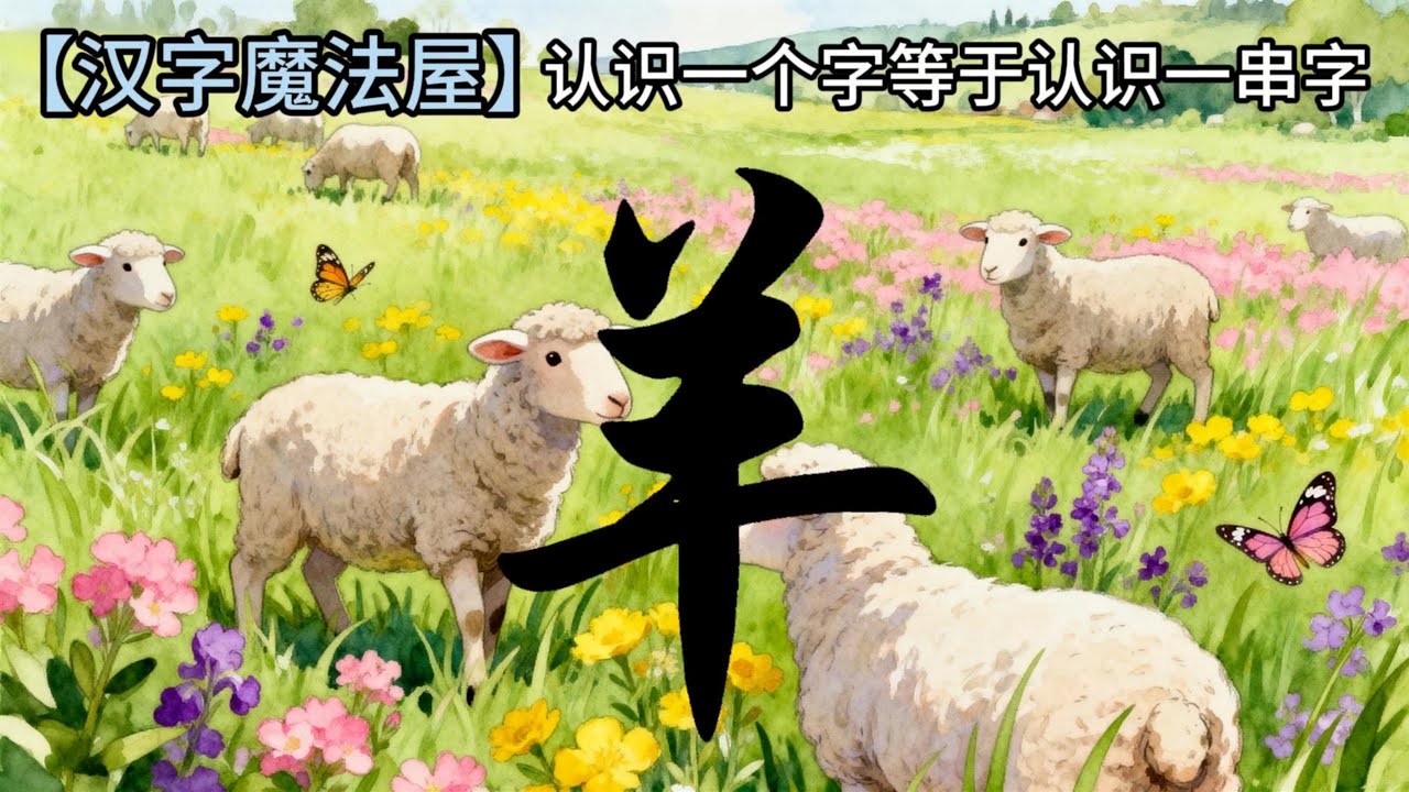 【汉字魔法屋】学会一个字等于认识很多字：