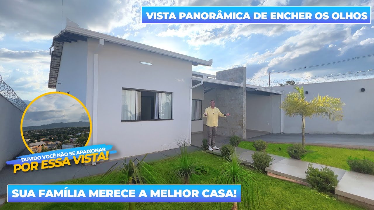 Essa casa tem uma das melhores vistas panorâmicas da cidade, fora o acabamento que é de alto padrão