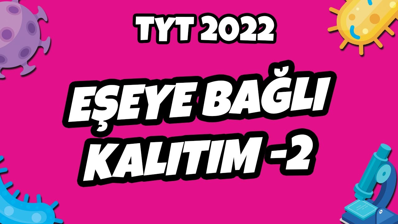 TYT Biyoloji - Eşeye Bağlı Kalıtım - 2| TYT Biyoloji 2022 #hedefekoş