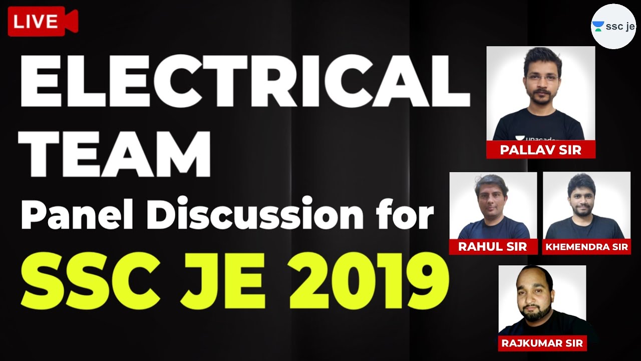 Electrical Team Panel Discussion for SSC JE 2019 - Must Watch This Video | SSC JE Exam Preparation