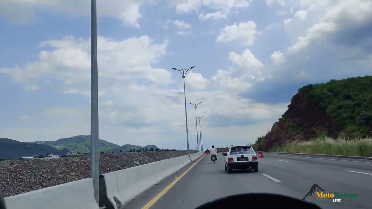Newly built Margalla road Islamabad, from SangJani to D12, Time lapse