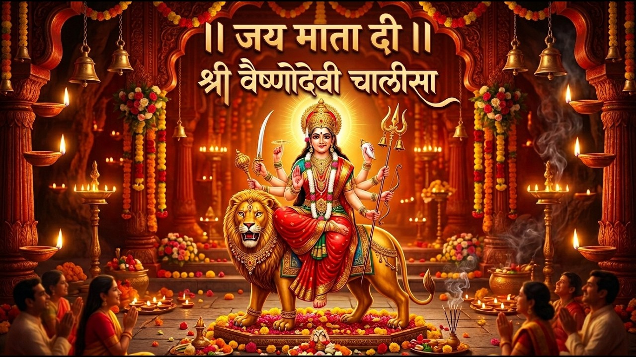 जय माता दी 🙏 Shree Vaishno Devi Chalisa | Powerful Morning Bhakti Song | Full Lyrics