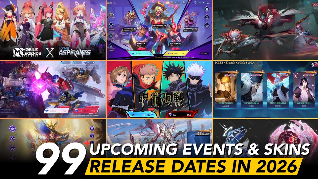 APRIL TILL NOVEMBER EVENTS & SKINS RELEASE DATES| JJK RESALE| TRANSFORMERS & NEOBEAST RESALE| BLEACH