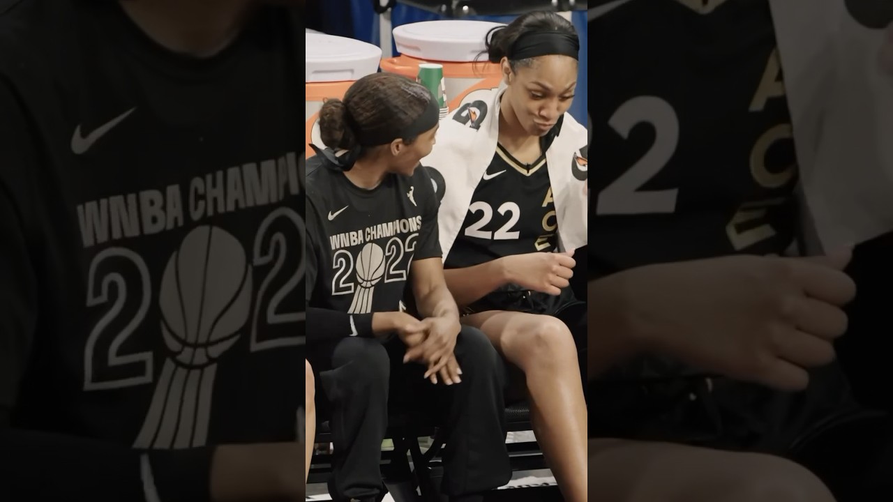 Top 15 Viral Social Moments of 2023 🙌 - #2 Sydney Colson and A&rsquo;ja Wilson Bench Shenanigans!
