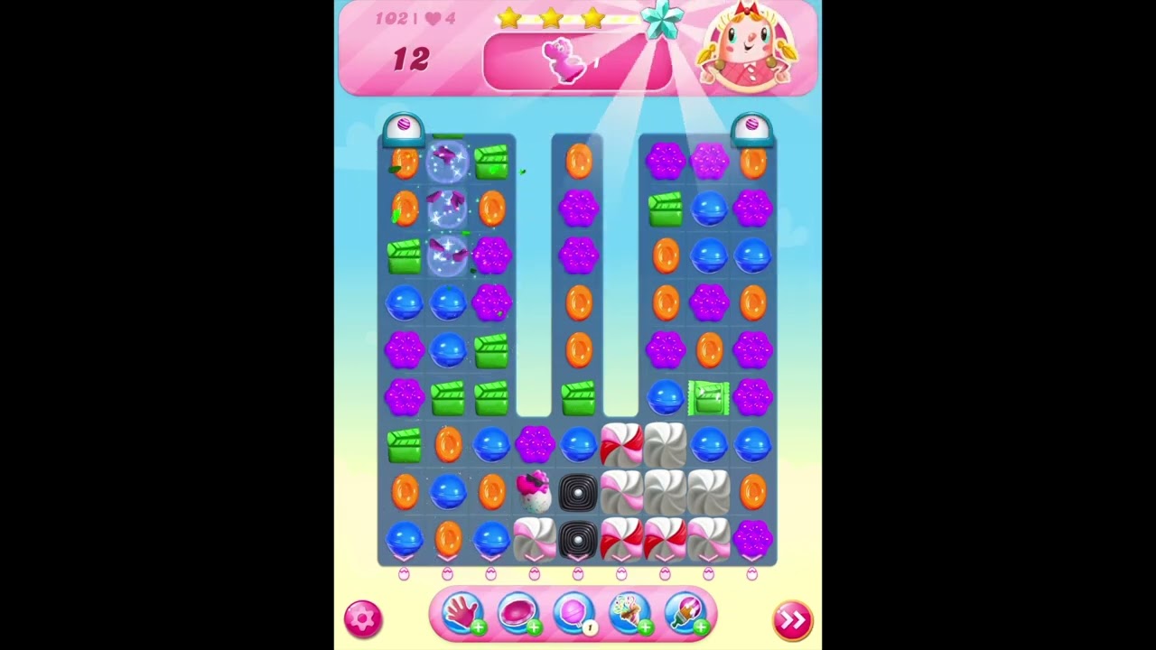Candy Crush🍭 Saga : Level 102 - Release All the Gummi Dragons! - 3 Stars 💫💫💫 No Boosters
