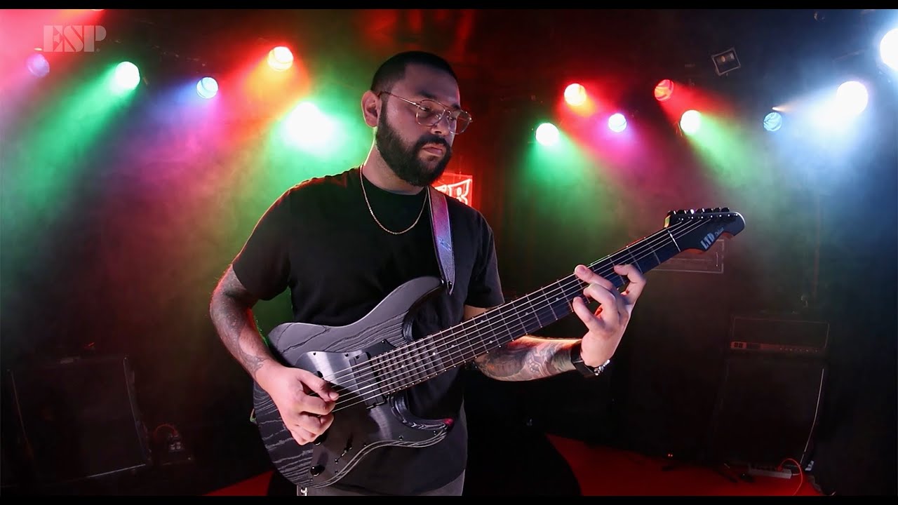 ESP Guitars: LTD Deluxe SN-1007HT Baritone Live Performance Demo by Rodney Dudum