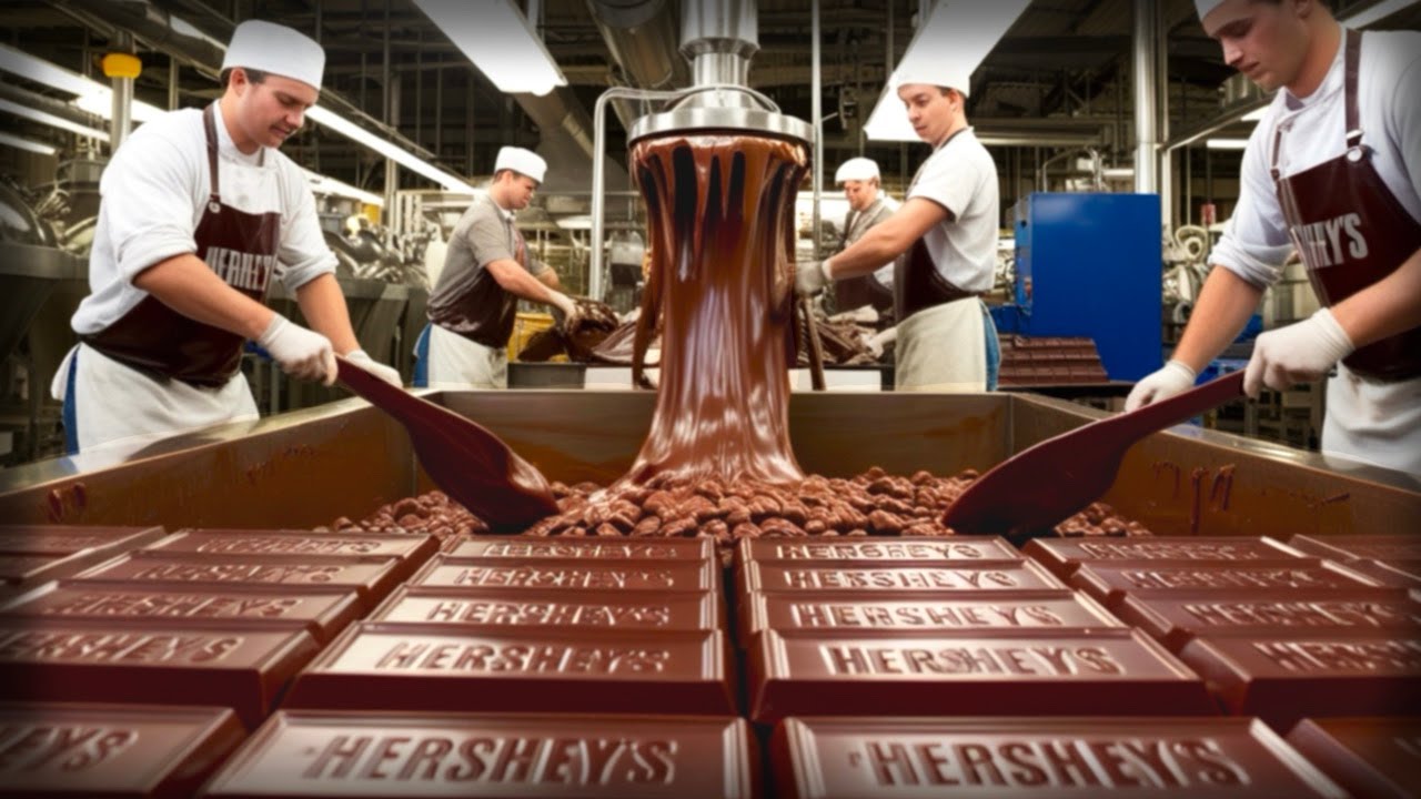 How Chocolate Bars Are Mass Produced | Inside Hershey&rsquo;s Mega Factory