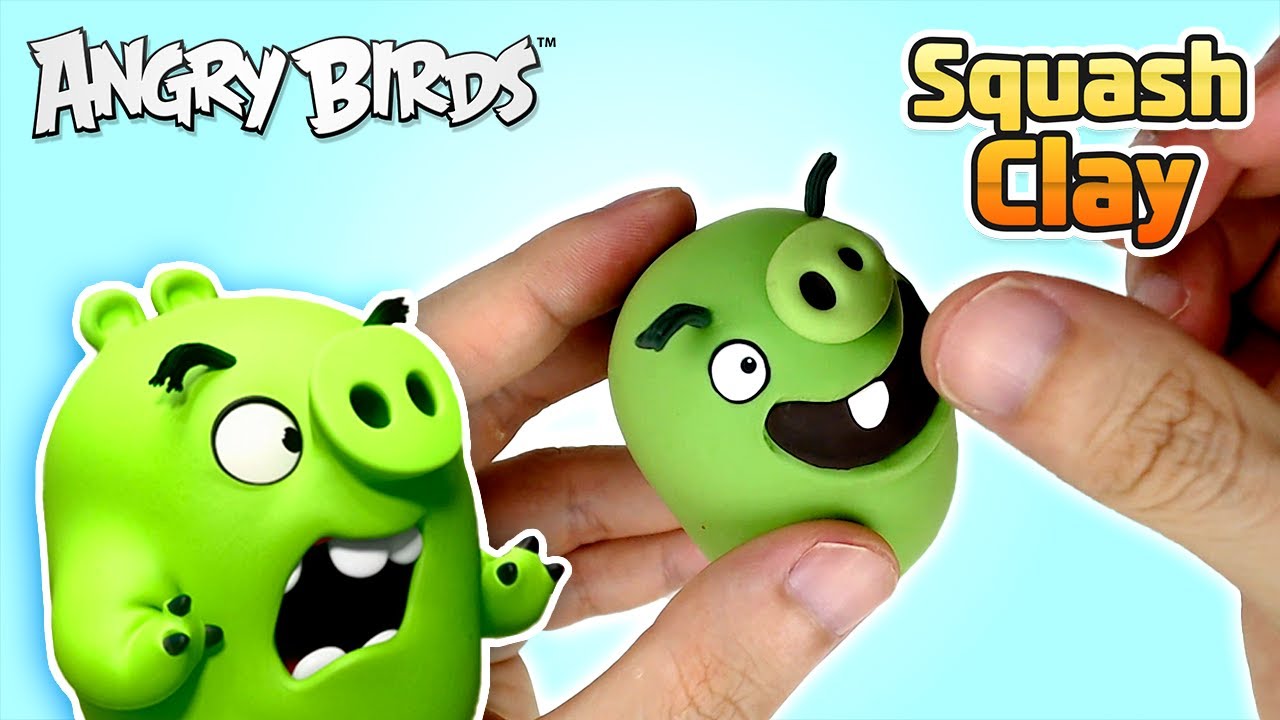 Squash Clay Makes Angry Birds PIG