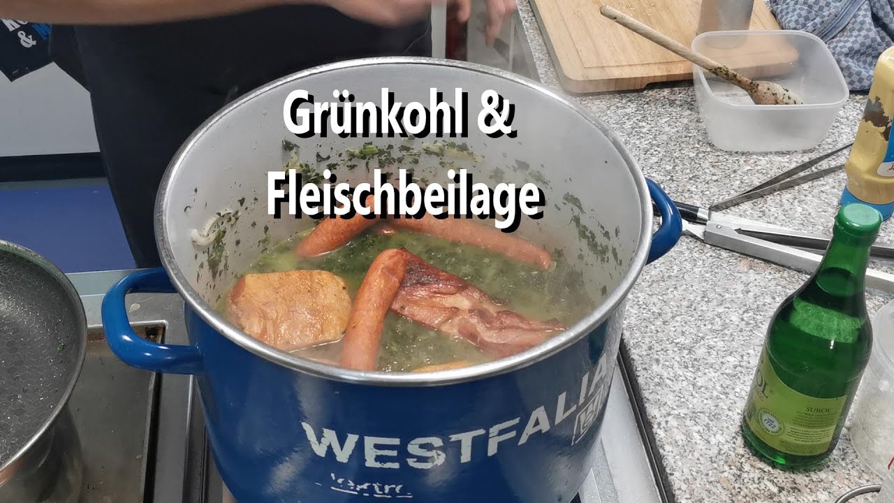 Gr&uuml;nkohl mit Fleischbeilage