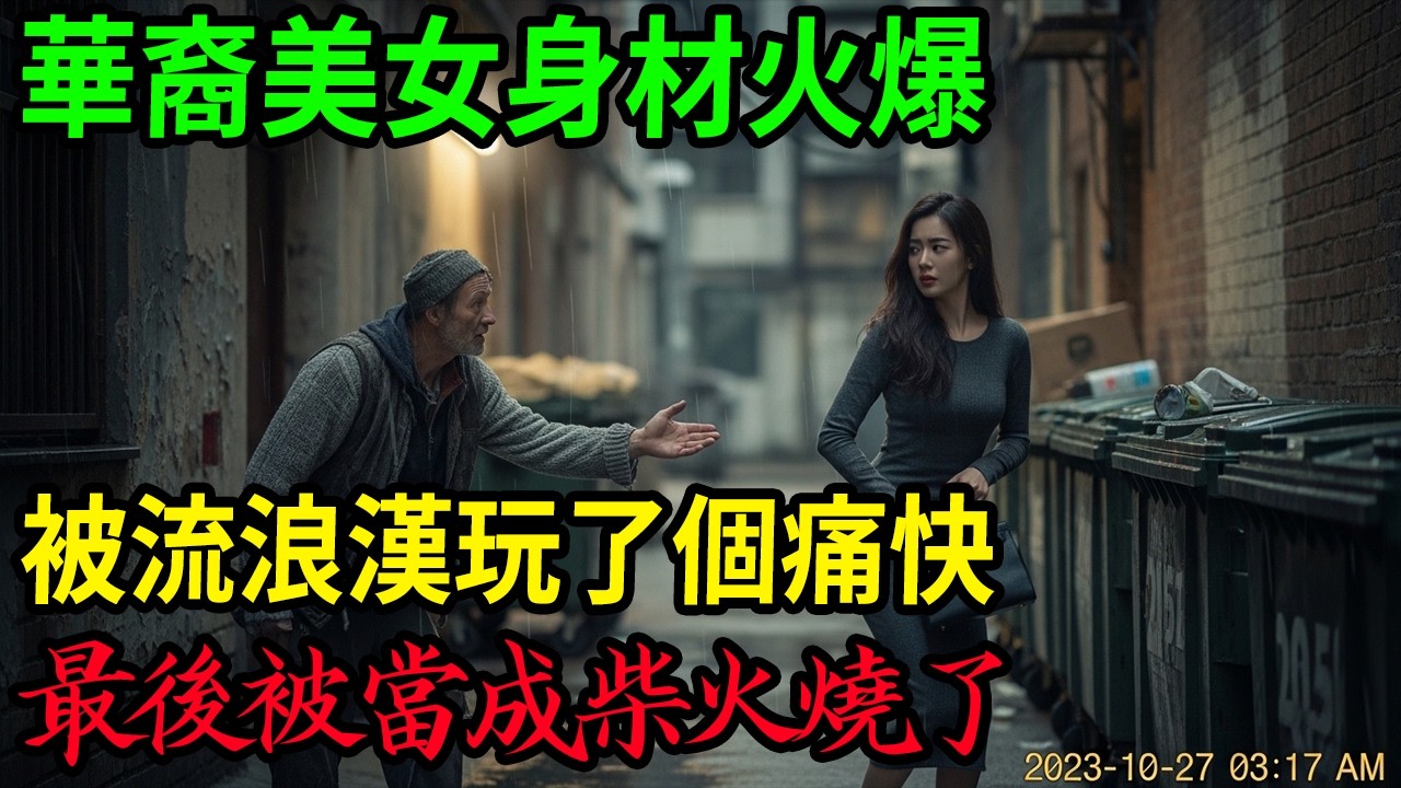 華裔美女身材火爆，被流浪漢玩了個痛快！#呂鵬大案紀實#呂鵬講大案#大案紀實