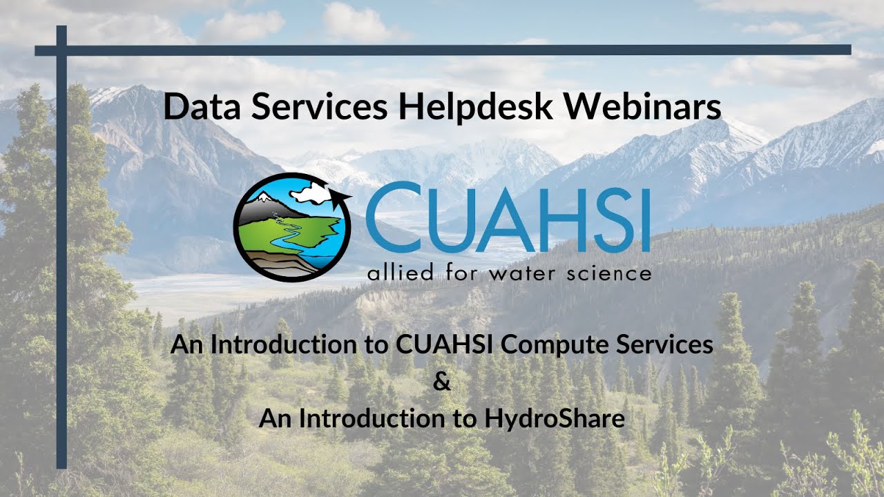 Introduction to CUAHSI Compute Services - March 11, 2025