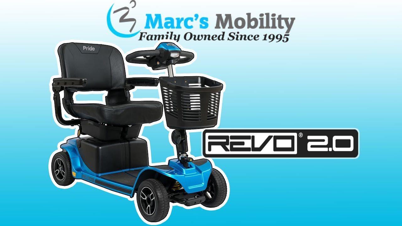 Pride Mobility Revo 2.0 with 400 LB Capacity - Heavy Duty 4 Wheel Portable Scooter