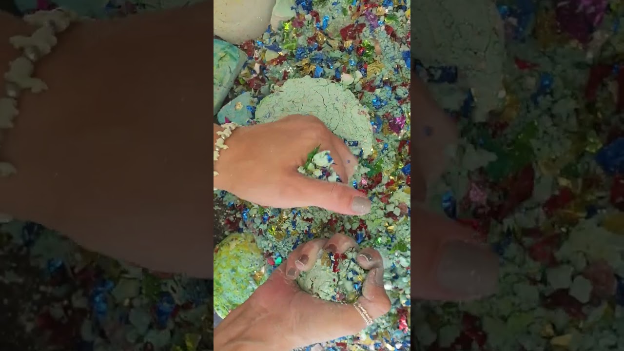 confetti crush #asmr #gymchalk #satisfying #gymchalkreforms #confetti