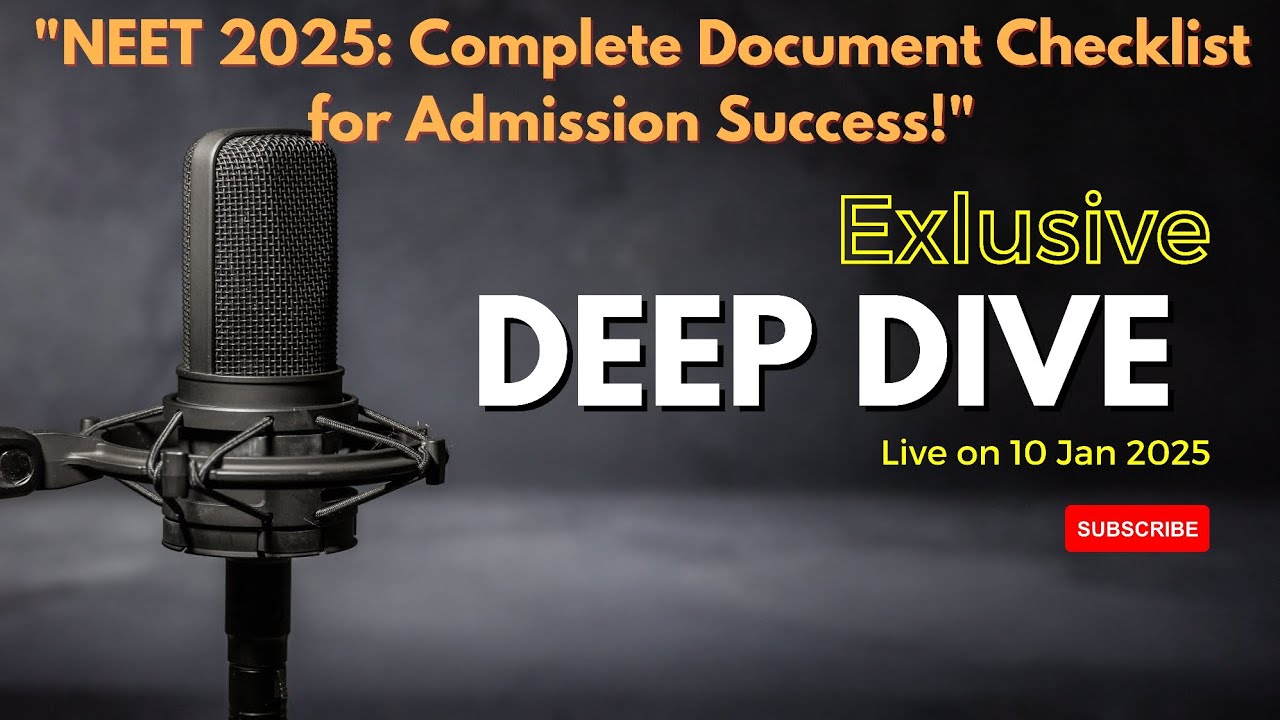 NEET Counselling 2025 Document Checklist 📋 | Important Guidelines for Students #yt #neet2025  #neet