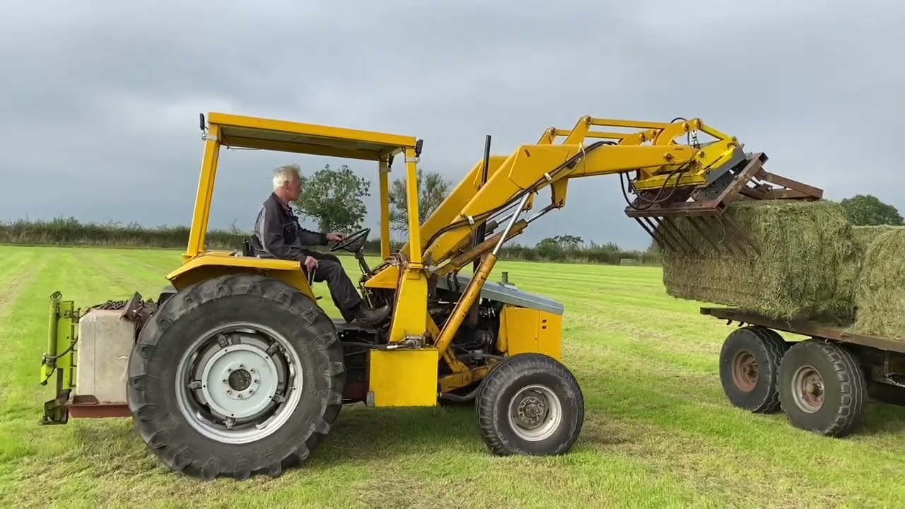 Cumbrian Silage 2024. Late summer haylage with Fastrac, MF 3070, 7718 & 55yr-old MF 3303 industrial