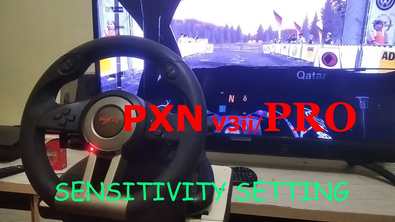 PXN V3 ii Pro Steering Wheel SENSITIVITY SETTINGS #pxn #pxnv3ii