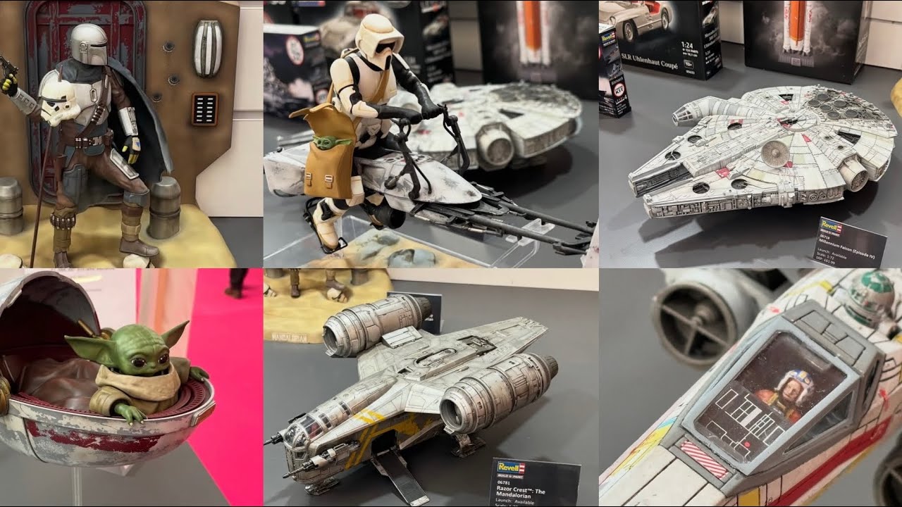 New Star Wars Model Kits reveals on display by Revell 