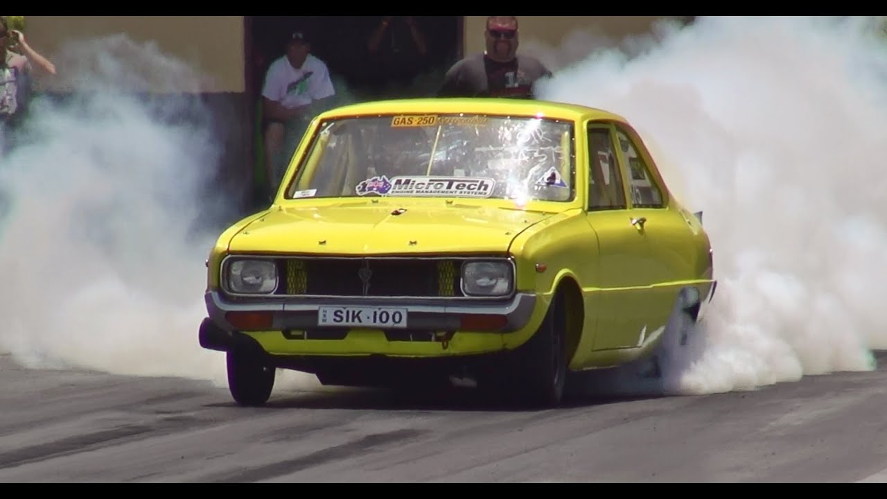 SIK100 MAZDA R100 13B TURBO 7.98 @ 178 MPH SYDNEY DRAGWAY 7.12.2013