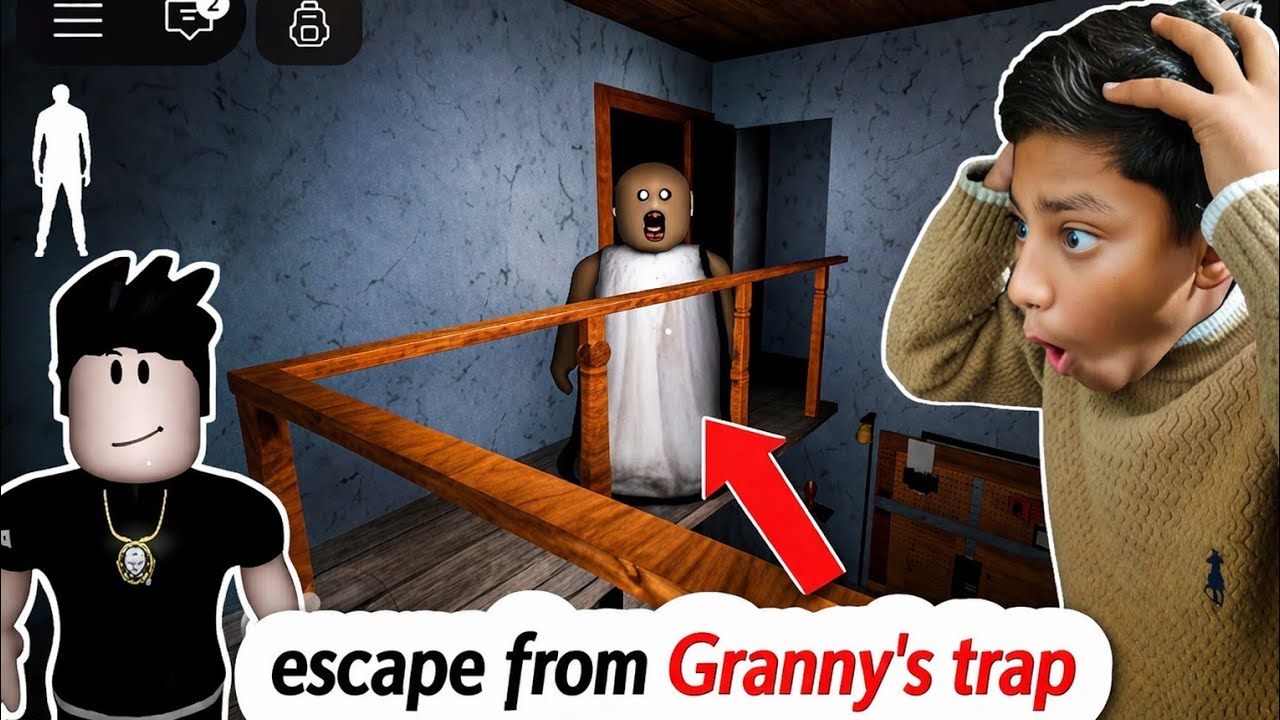 Mobile horror gamplay Granny In Roblox |#granny #grannygame #horrorgame #horror #roblox #mobilegame