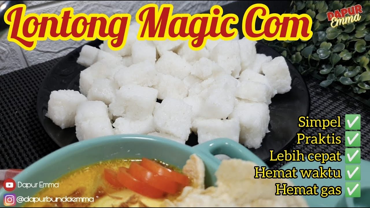 Resep Lontong Magic Com Anti Gagal | Ketupat Lontong Tanpa Daun | Masak Cepat Buat Lebaran
