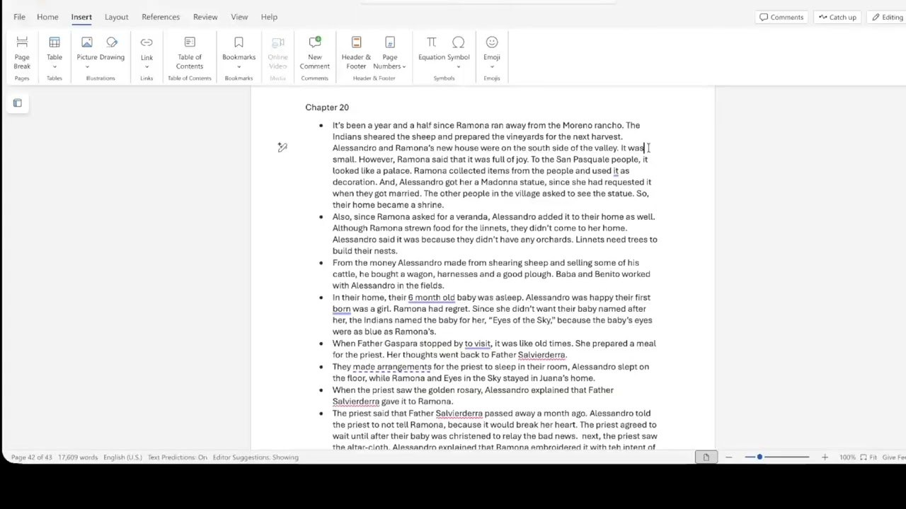 Book Review: Ramona: Chapter 20 Summary