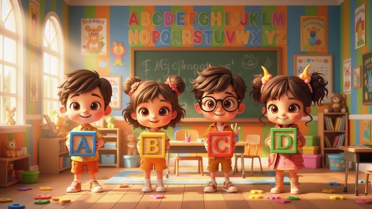 English alphabet learning for kids || English alphabet song || Animated 3D ||