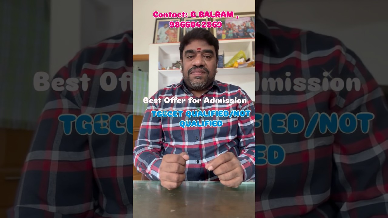 TGECET 2025 admissions 