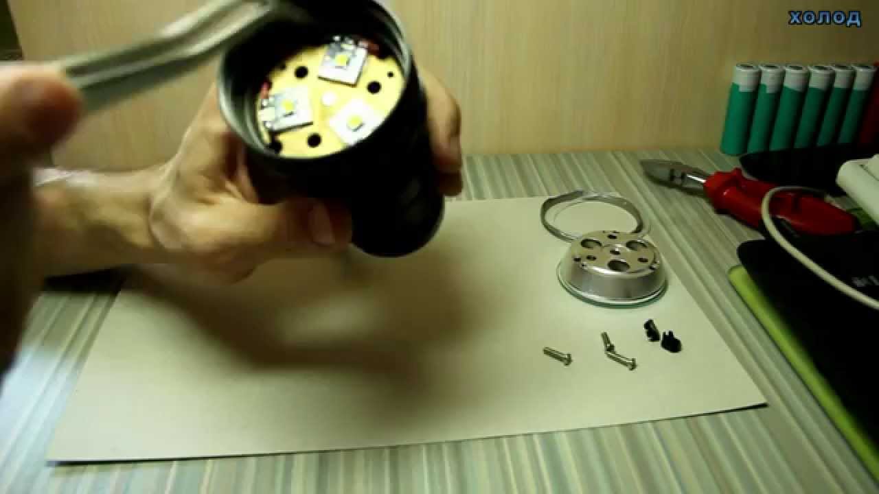 Замена светодиода в фонаре NITECORE TM 11