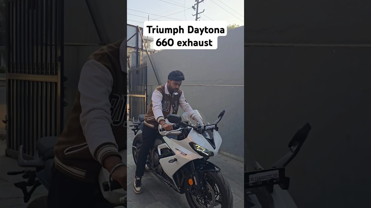 Triumph DAYTONA 660 EXHAUST SOUND #daytona #triumph