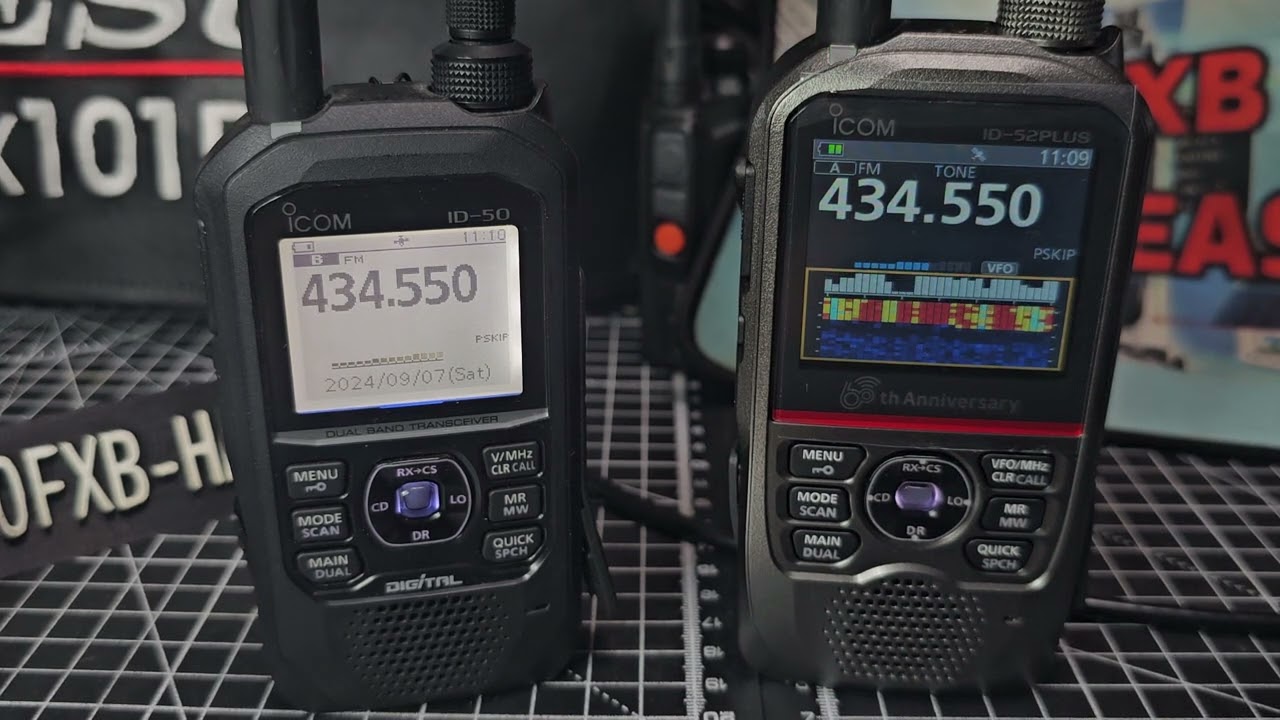 ICOM ID-50 v ICOM ID52 PLUS,  USB-C