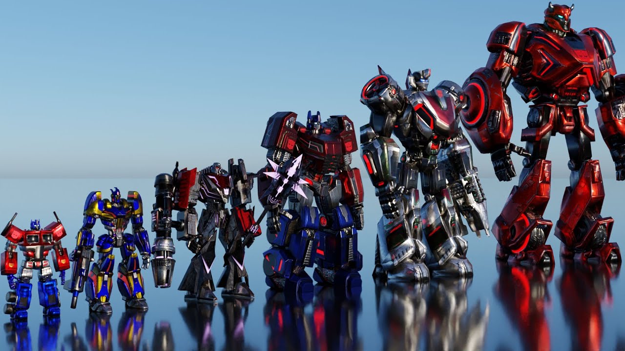Transformer Fall of Cybertron Size Comparison