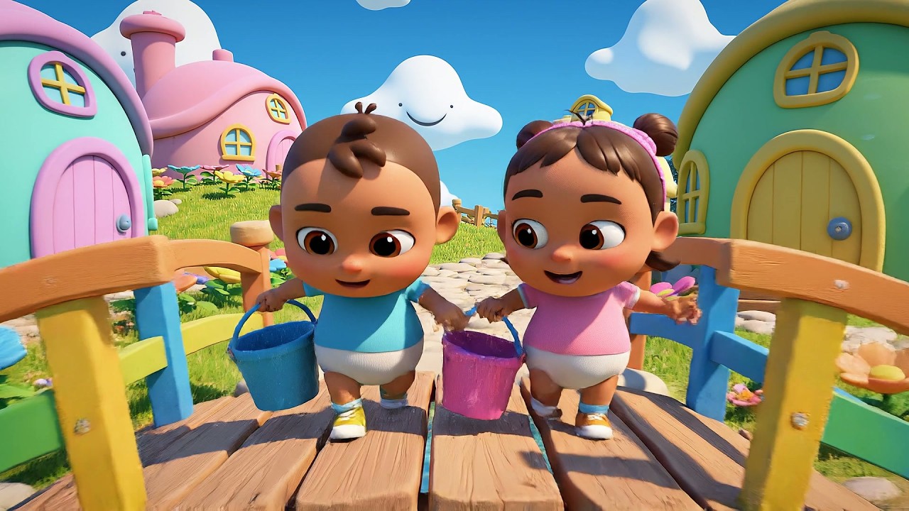 Jack and Jill Mountain Slide Challenge | Epic Racing Song & Nursery Rhymes for Kids