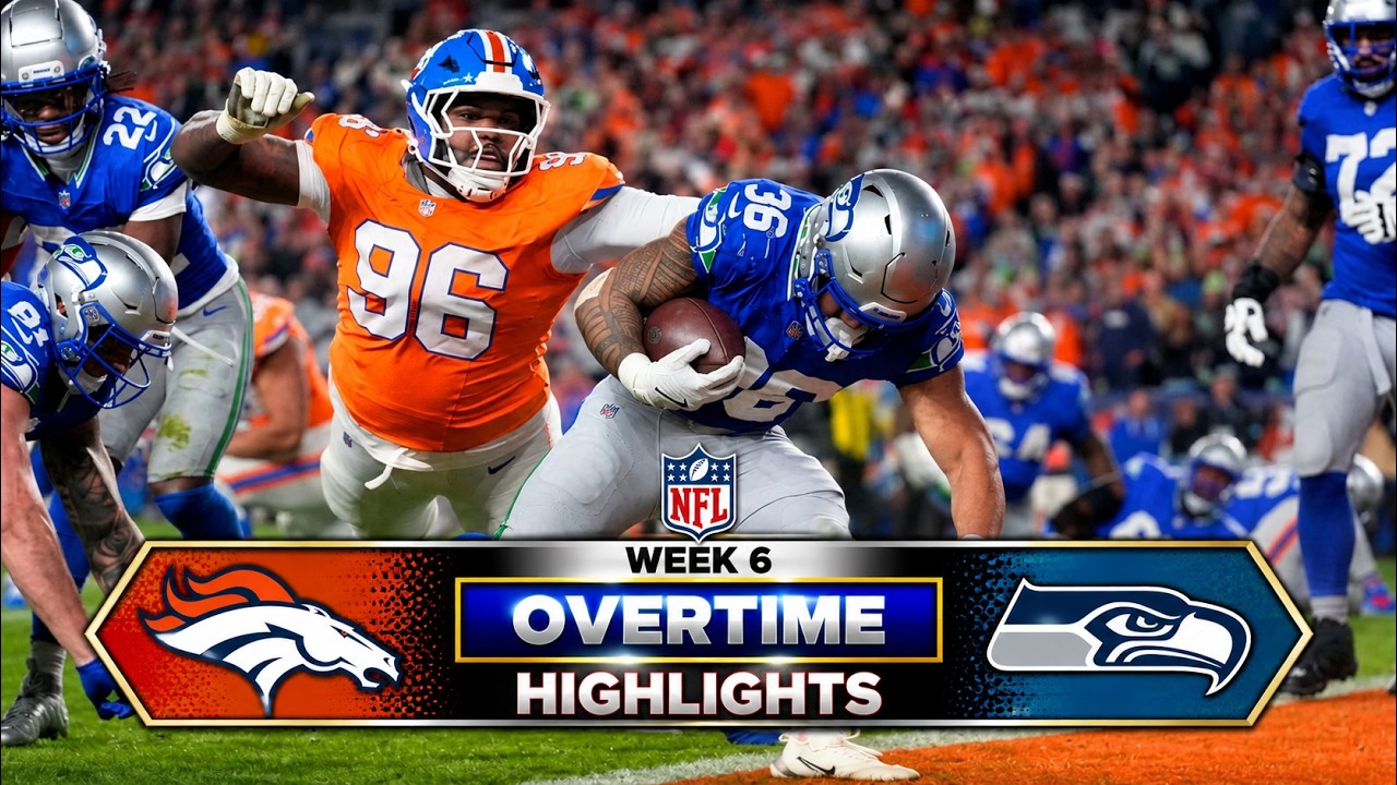 СУМАСШЕДШАЯ РАЗВЯЗКА!!! Seahawks против Broncos | TNF | Лучшие моменты игры в овертайме | 6-я нед...