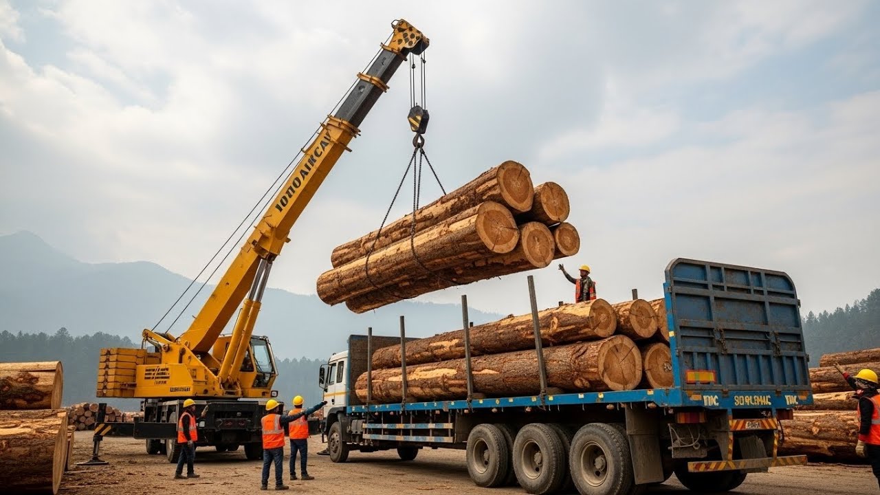 Inside the Making of a 🌲 Luxury Deodar Wood Log Cabin” ⚙️
