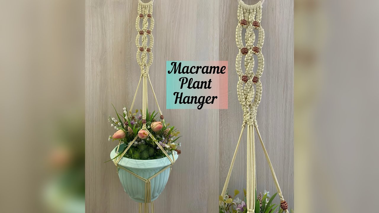 Подвес для цветов своими руками #tutorialmacrame #macrame #macrameplanthanger #макраме